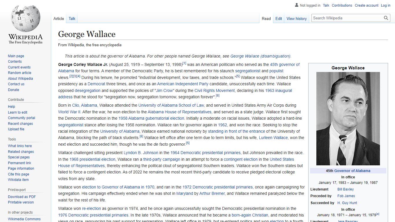 George Wallace - Wikipedia